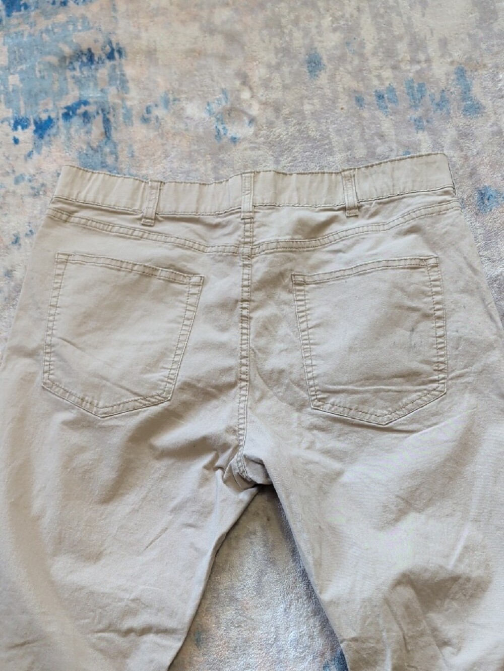 Mason Athletic Stretch Khaki Straight Fit 5-Pocket Pants Men's 34x32 - Picture 4 of 8